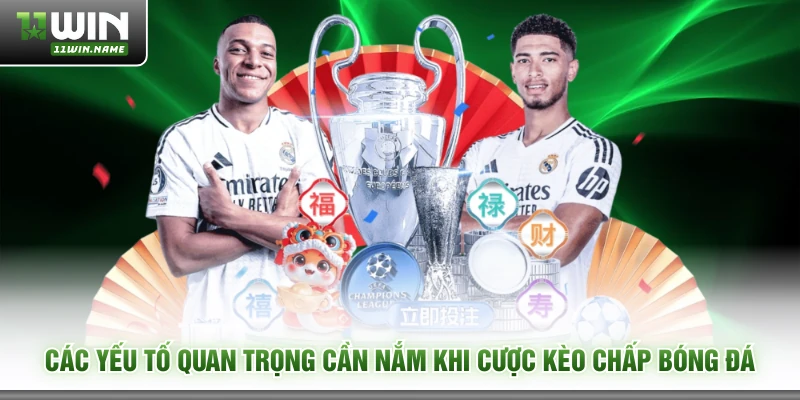 Các yếu tố quan trọng cần nắm khi cược kèo chấp bóng đá