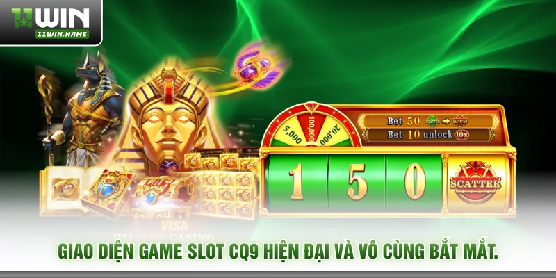 Giao diện game slot CQ9 hiện đại và vô cùng bắt mắt.